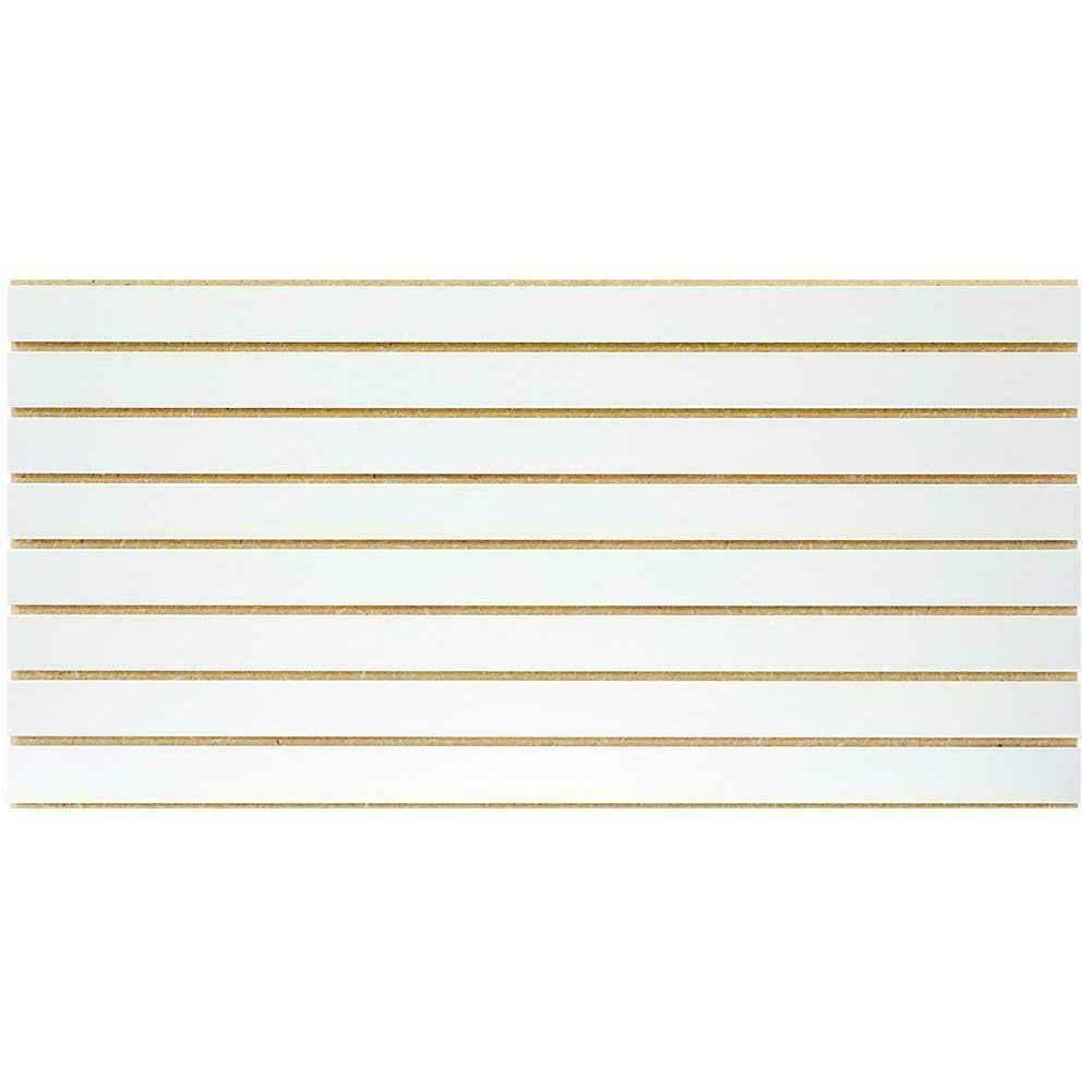 White Slatwall Easy Panel (2-Piece per Box) J5073