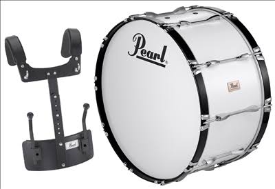 Pure White 22x22 Marching Bass Drum M612769