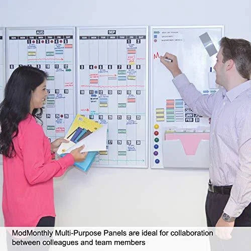 Magnetic Dry-Erase Whiteboard Planning Calendars Set of 3 A704