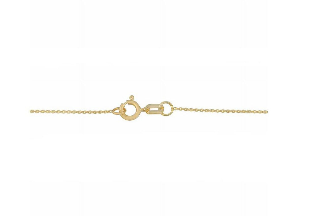 14k Yellow Gold Cable Necklace (18 inches) E2445