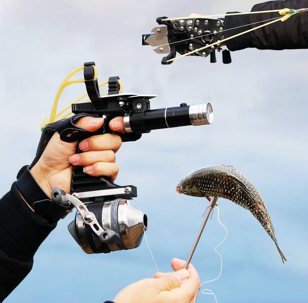 Multifunctional Hunting Slingshot Set with Fishing Wheel I6187