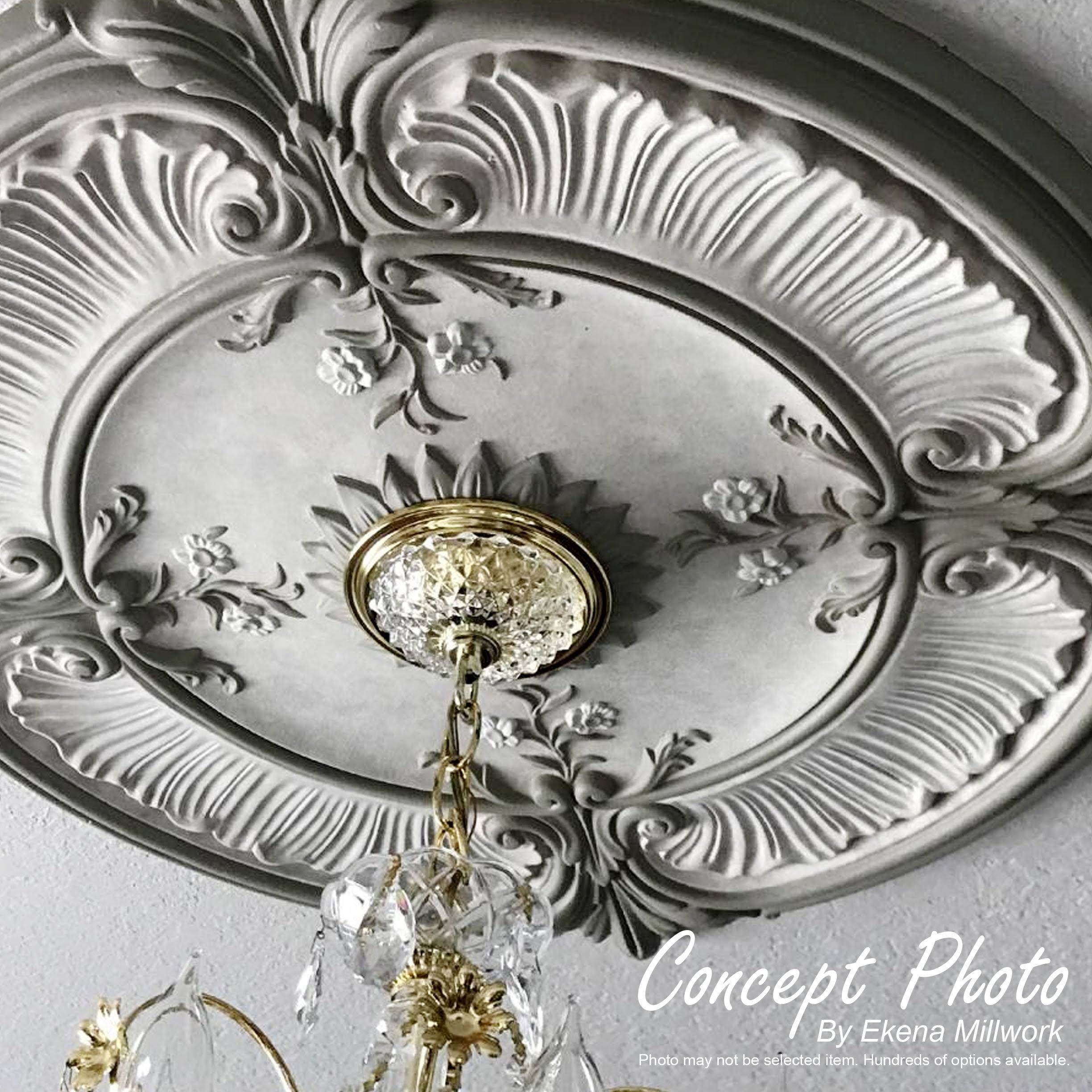 Hand-Painted Gold Ceiling Medallion S771377