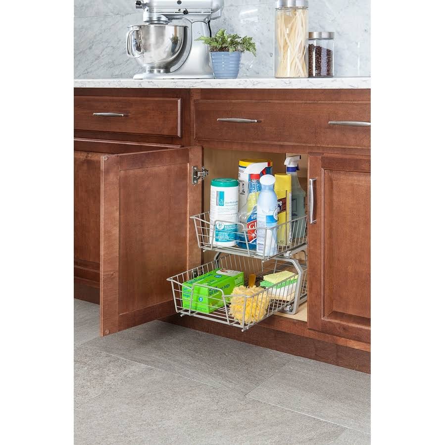 2 Tier 11-inch Wide Cabinet Organizer B22525