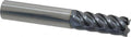 55CR V-Carb 5 Flute End Mill, Aluminum Titanium Nitride Coating, 3/8x22 Cutting Diameter O210536