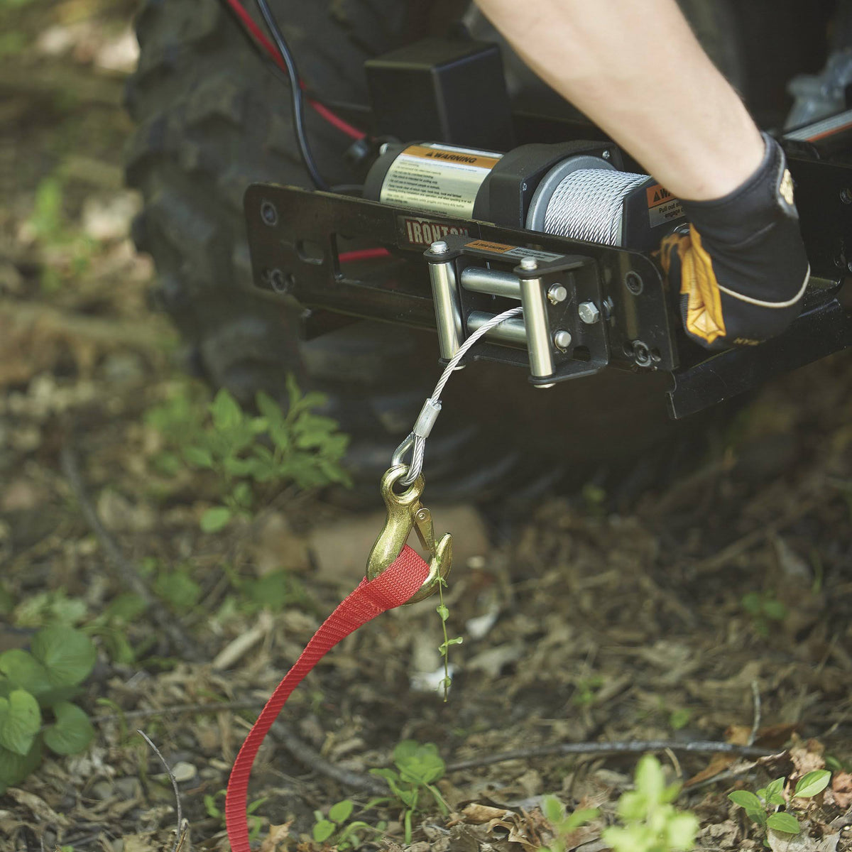 12 Volt DC Electric ATV Winch, 2,500-lb. Capacity, Steel Wire Rope D23363
