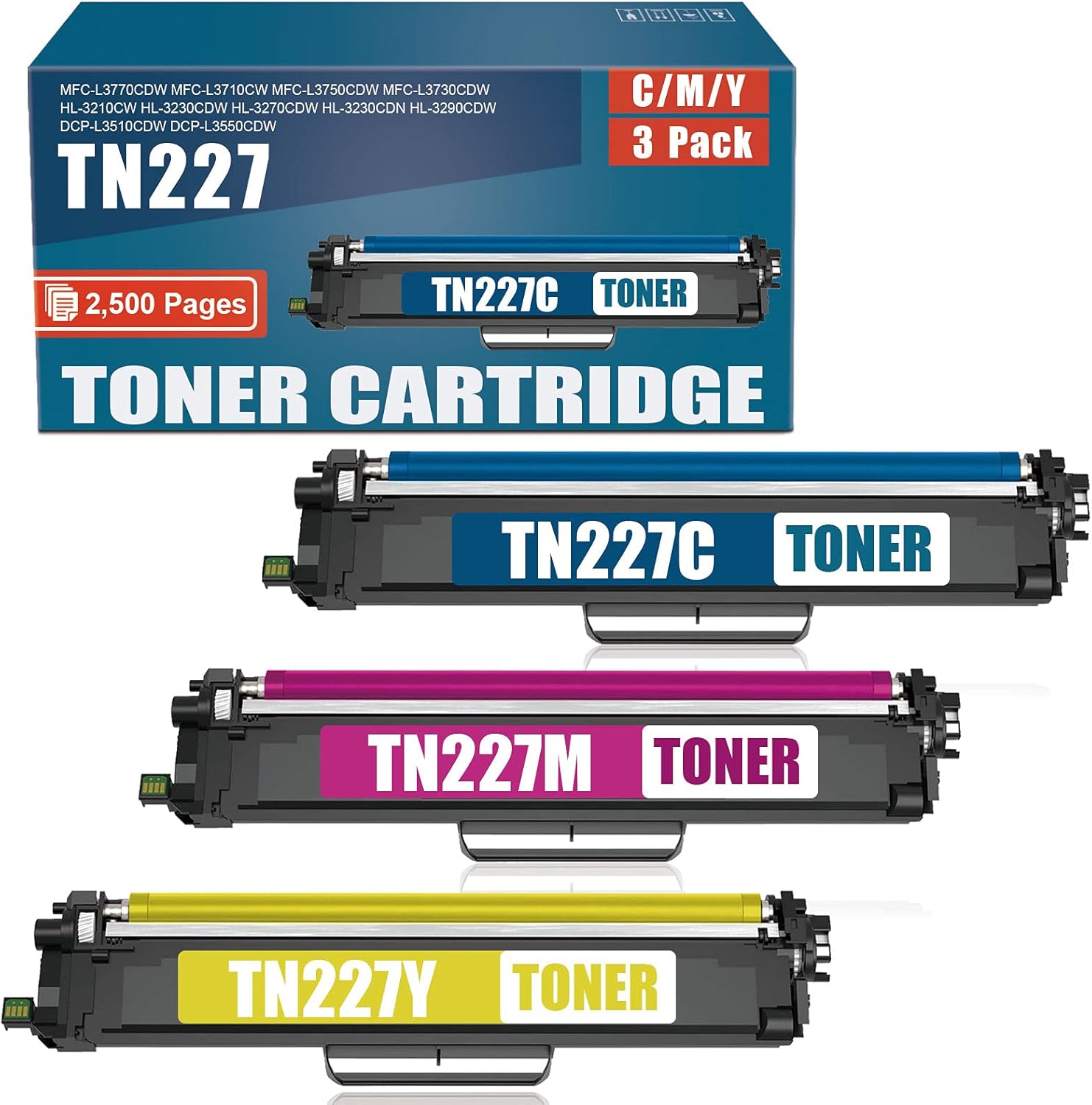TN227 TN-227 Toner Cartridge (1C+1M+1Y) S9811