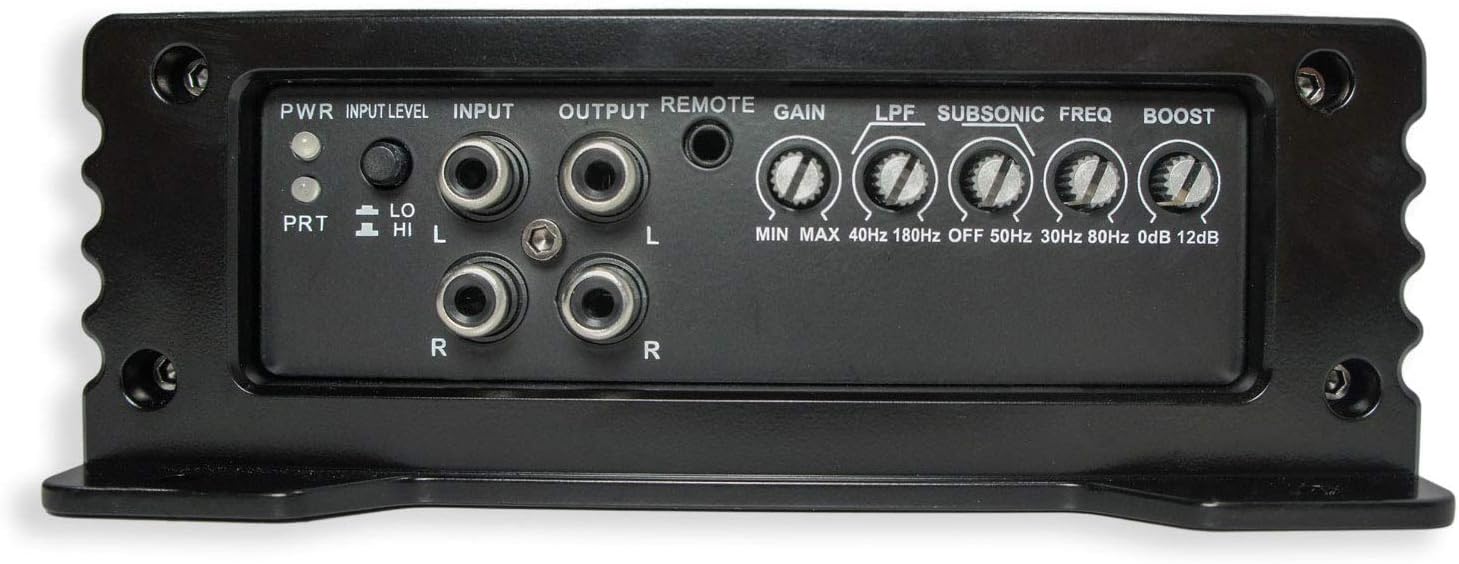 Dual 10 Rhino Coated Sub Box & HA-A800.1 S3343