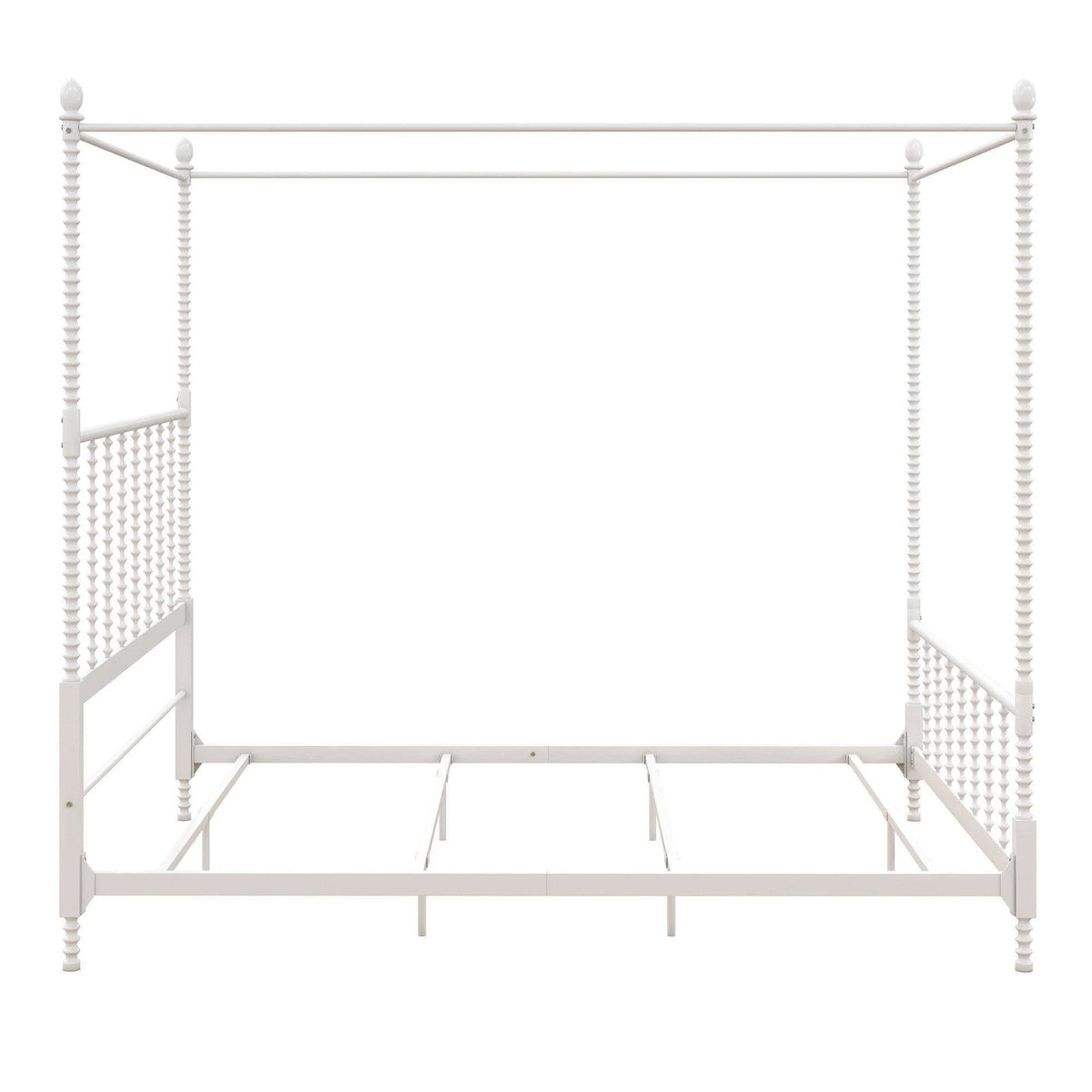 White Metal Canopy Bed V102139