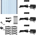 21 LED Deluxe Kit 3 Light Panels Warm White Under Cabinet Lighting S173