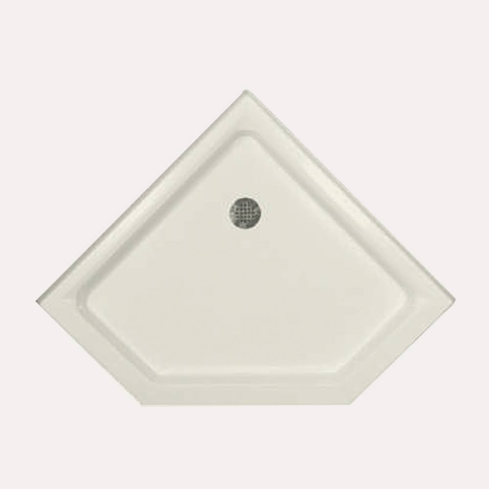 38x22 W x 38x22 D White Neo-Angle Shower Base I391