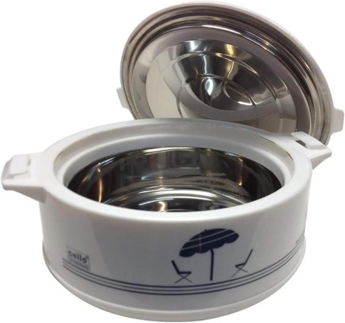 1.2-Liter Insulated Stainless Steel Casserole Food Warmer/Cooler B7578