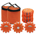 6 Pack LED Road Flares Warning Lights Emergency Disc Beacon W5209