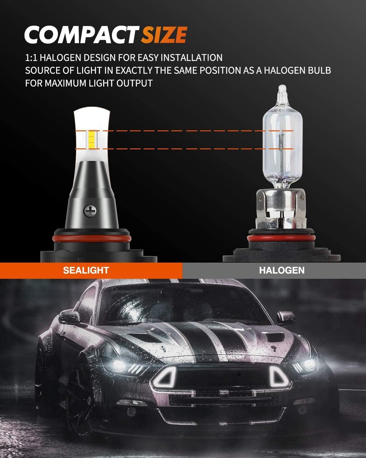 H4/9003 LED Bulbs, 20000LM 100W, Pack of 2 L993