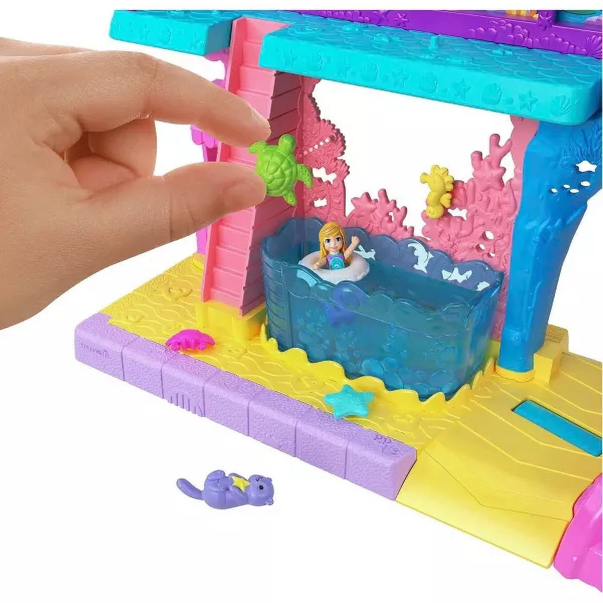 Polly Pocket Pollyville Aquarium Playset with 2 Dolls M756