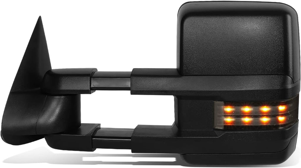 Pair Powered Heated Telescopic Towing Mirrors with Turn Signal C25846