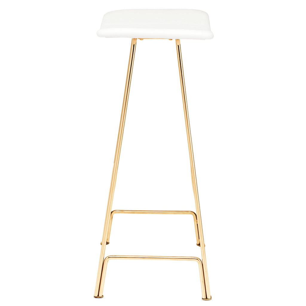 White / Gold Bar Stool J733871