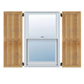 Rough Sawn Western Red Cedar Framed Board-n-Batten Shutters (Per Pair) T31034