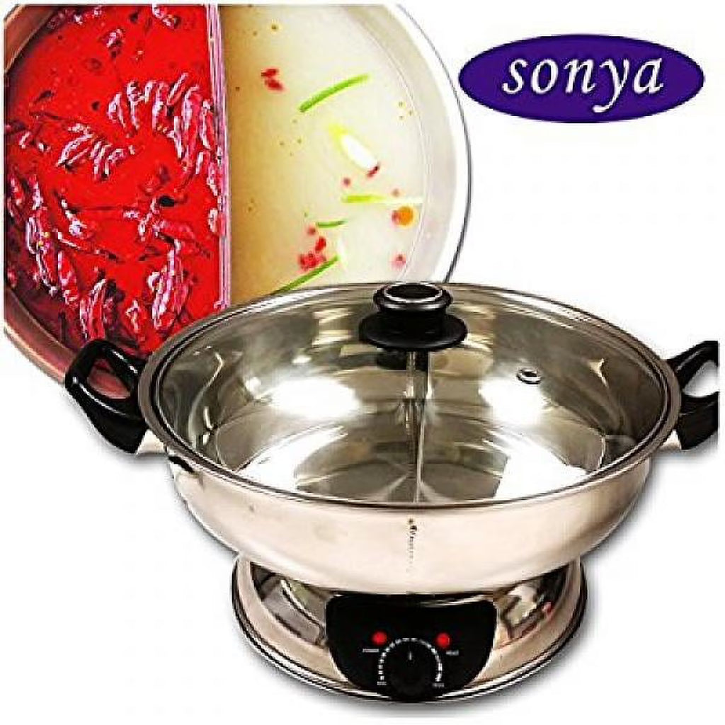 Shabu Shabu Hot Pot Electric Mongolian Hot Pot with Divider J696595