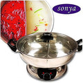 Shabu Shabu Hot Pot Electric Mongolian Hot Pot with Divider J696595