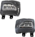 Fog Light Assembly for Chevy Silverado 1500 2016 2017 2018 Driver and Passenger Side Pair K97340