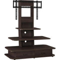 Dark Walnut Floor Stand with Shelving R53378