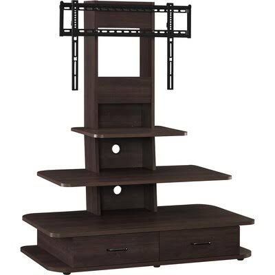 Dark Walnut Floor Stand with Shelving R53378