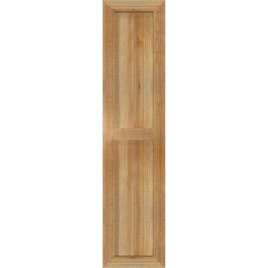 Rough Sawn Western Red Cedar Framed Board-n-Batten Shutters (Per Pair) T31034