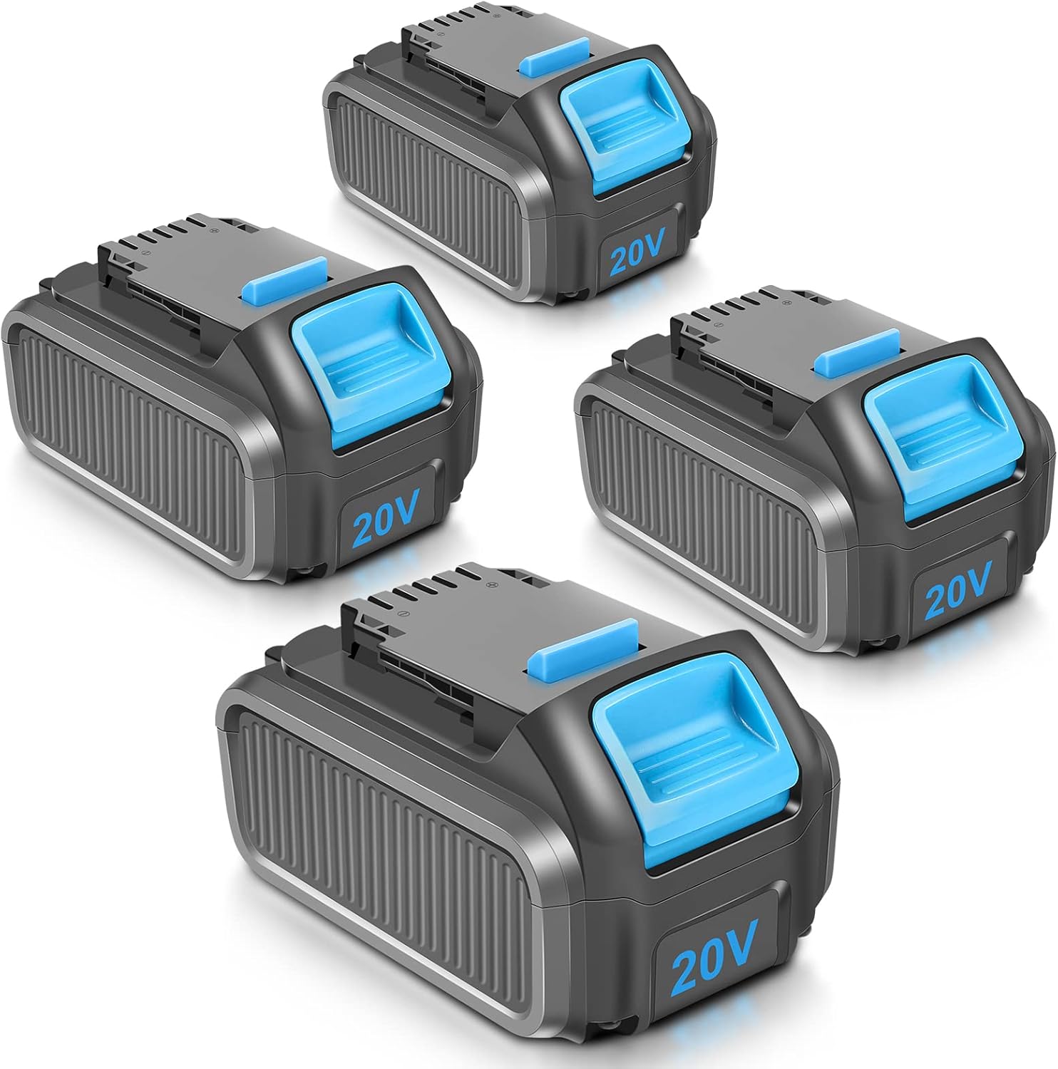 4 Pack 6.0Ah 20V Battery Replacement for Dewalt 20V Max XR Power Tools A69046