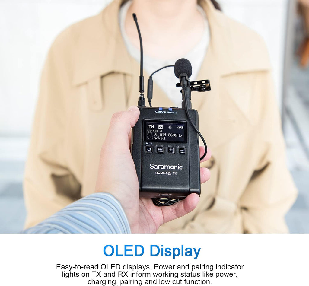 UHF Wireless Microphone System with OLED Display Y5844