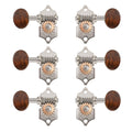 Nickel Guitar Tuners with Snakewood Knobs Q71190