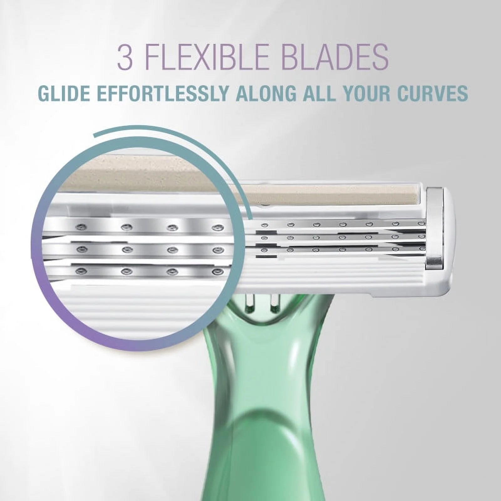 12 Pack Women's Disposable Razors with Natural Almond Oil R2867