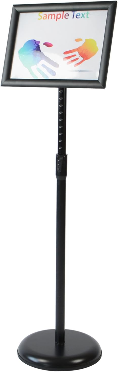 Black Aluminum Snap Open Frame Sign Poster Stand V1286