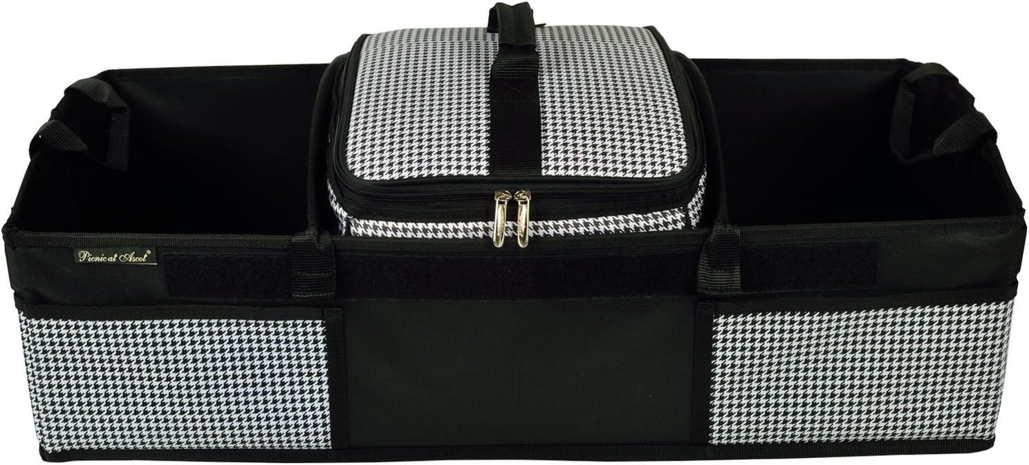 Heavy Duty Rigid Base Trunk Organizer with 28 Can Capacity Leak Proof Cooler H693277