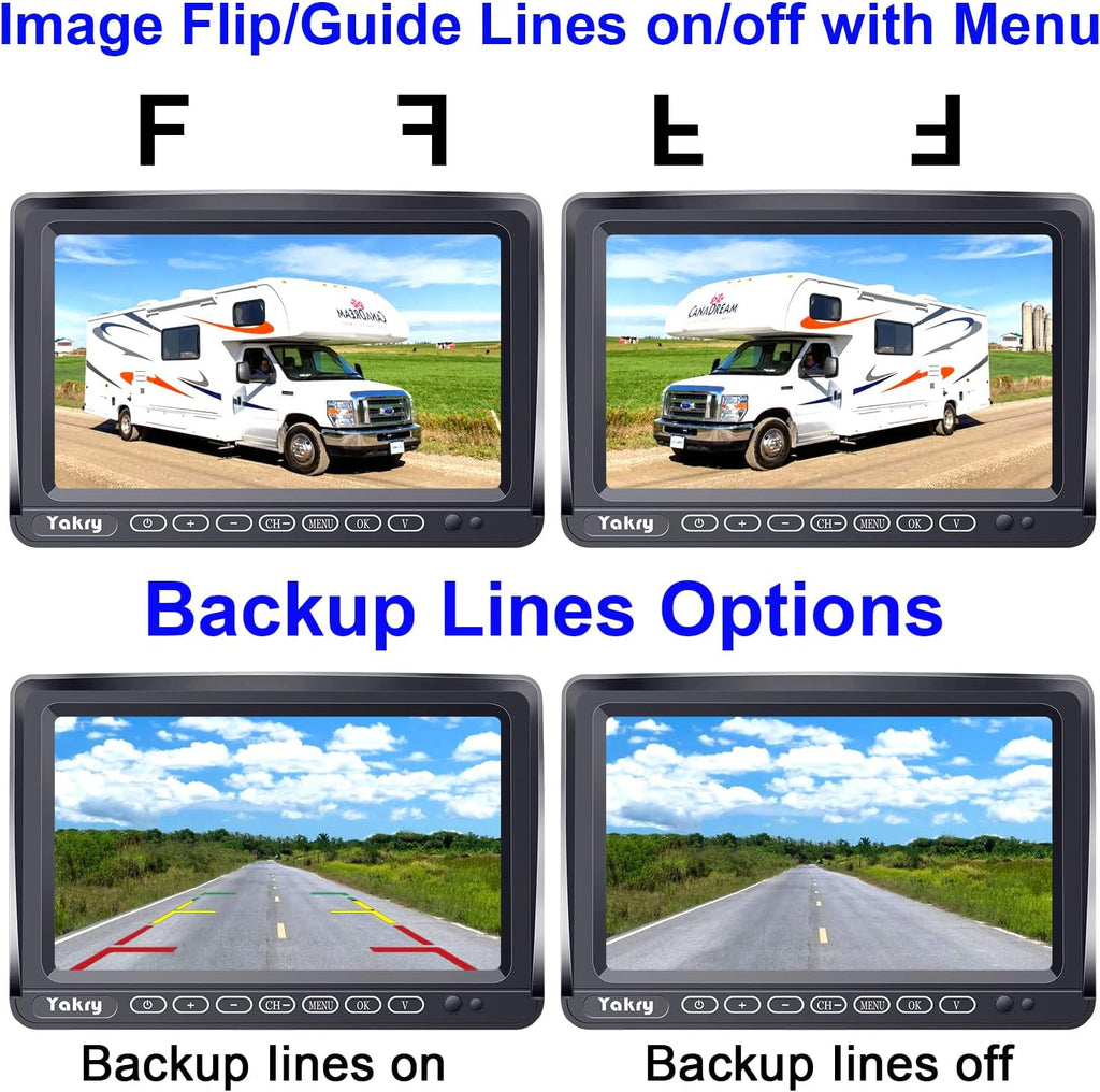 7 Inch Wireless HD 1080P Backup Camera with DVR Monitor X78306