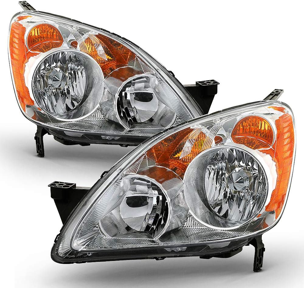 Chrome Housing Headlights Headlamps Assembly B436