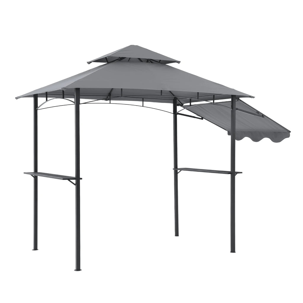 8’ x 5’ Grill Gazebo with Adjustable Side Awning M23012