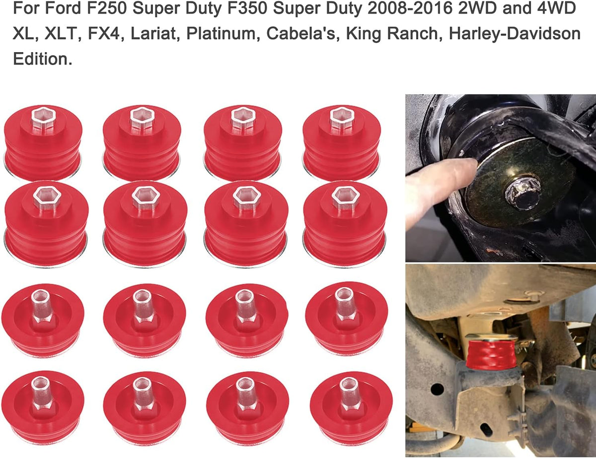Body Mount Bushing Kit Polyurethane Cab Mounts with Steel Sleeves and Hardware B15163