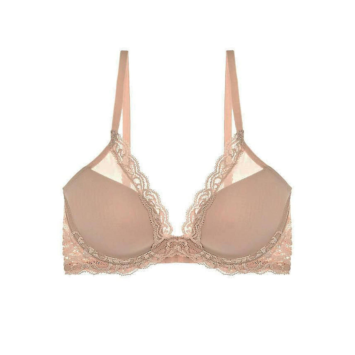 Feathers Contour Plunge Bra, Cafe 32G O239