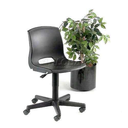 Black Plastic Office Chair U24672
