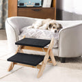 2-in-1 Foldable Wooden Pet Stairs with 2 Levels X992881
