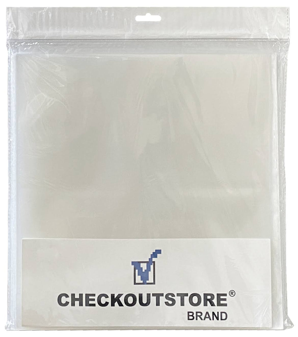 2000 Clear Plastic Outer Sleeves for 12x22 Vinyl Records Y88634