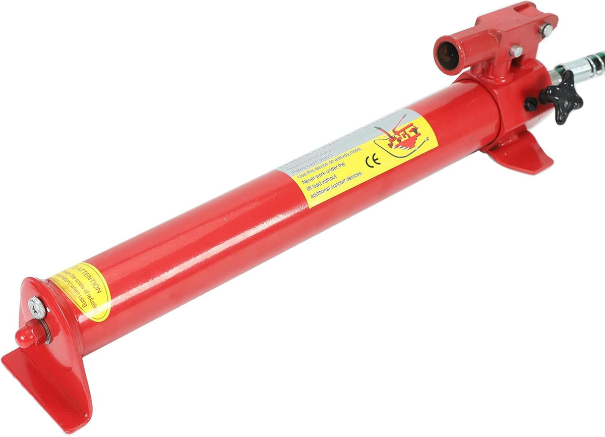 Red 20 Ton Porta Power Kit with 78.7 inch Oil Hose Hydraulic Ram U6638