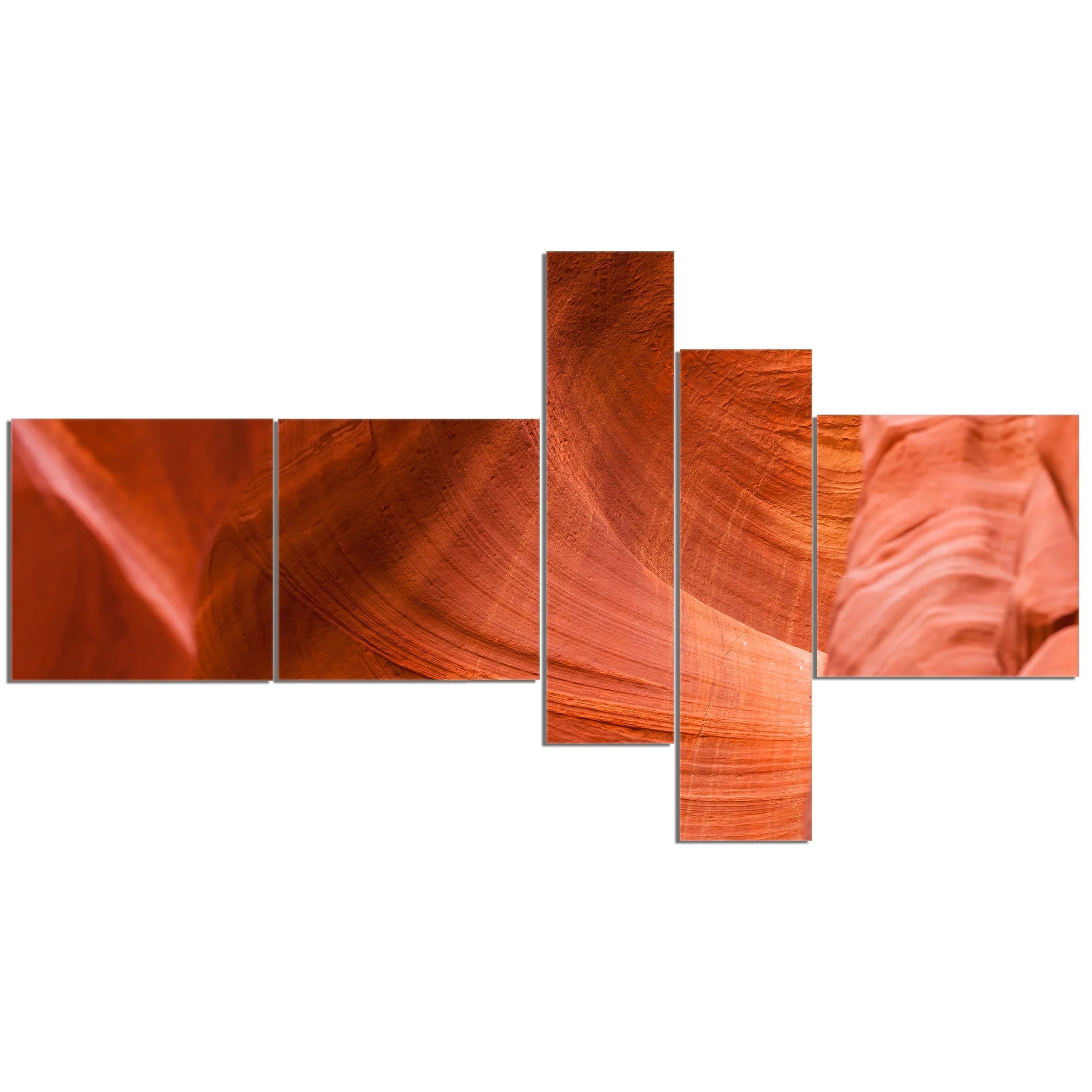 Landscape Photo Canvas Art Print 60 in. wide x 32 in. high - 5 panels H57435