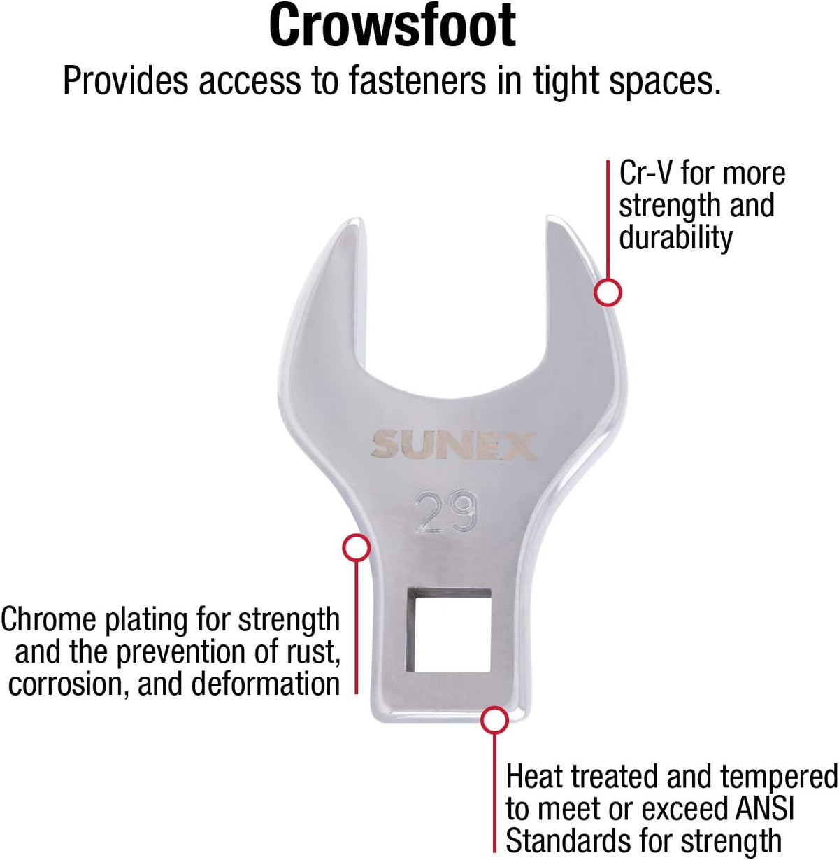 8 Piece 1/2" Dr. Jumbo Metric Crowfoot Wrench Set H267127