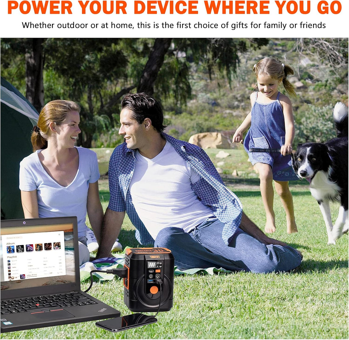 111Wh Portable Power Station with AC Outlet, USB Port, Lights O5127