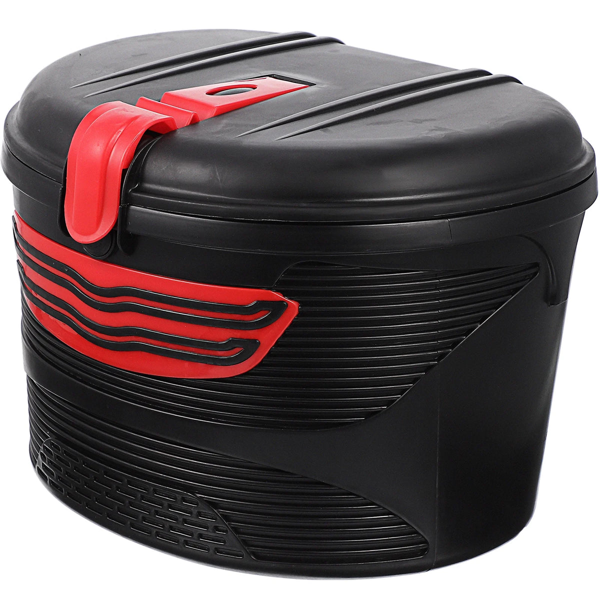 Red Electric Mountain Bike Front Frame Hanging Storage Basket with Lock O376