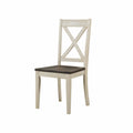 Cocoa / Chalk X-Back Side Dining Chair Set of 2 F5802