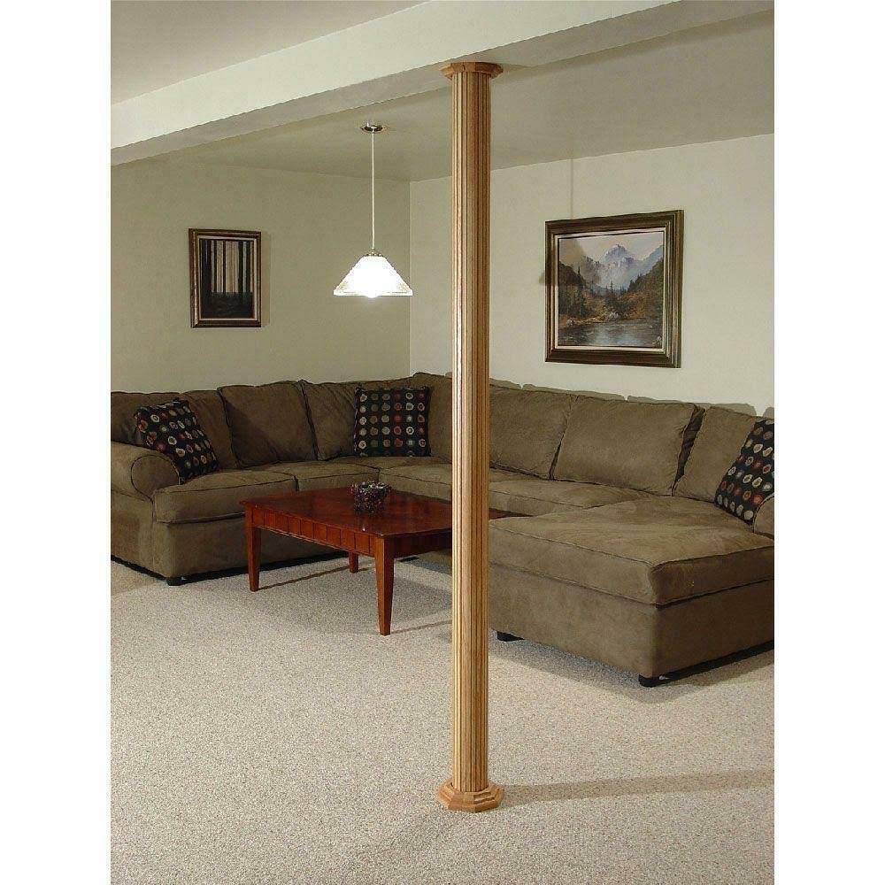 4 in. Dia Paintable MDF Cap and Base Set K775062