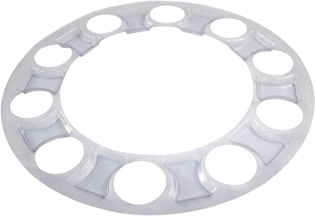 Chrome ABS 33 mm Thread-On Spiked Axle Cover Combo Kit with Removable Hub Caps and Lug Nut Covers S666