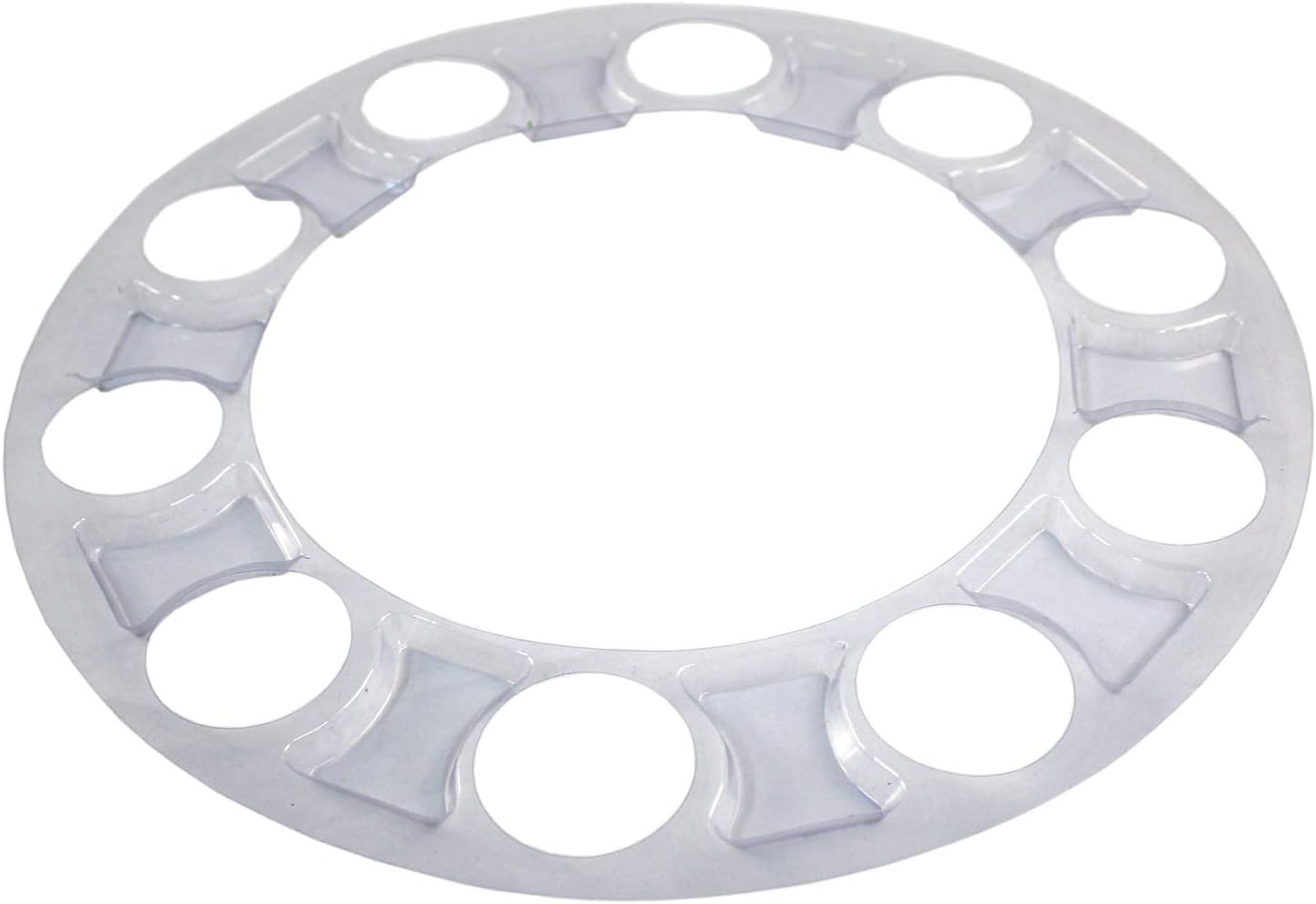 Chrome ABS 33 mm Thread-On Spiked Axle Cover Combo Kit with Removable Hub Caps and Lug Nut Covers S666